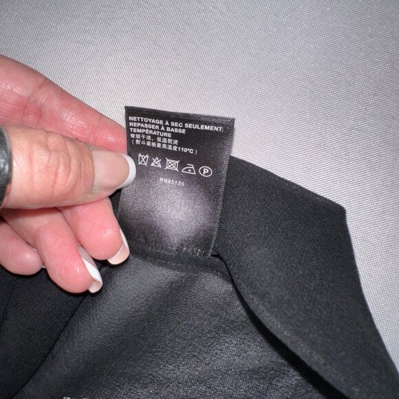 Lafayette 148 New York - Silk Sheer Top Pleated Tie Neck Pleated Size Medium - Picture 10 of 11